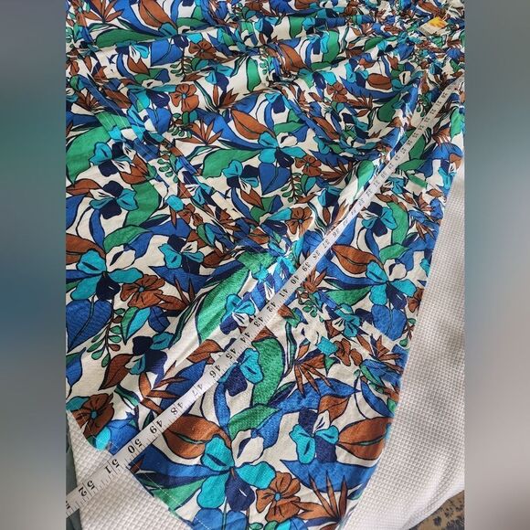 C&C California Blue Sundress with Flutter Sleeves New With Tags Linen Blend - Picture 8 of 10